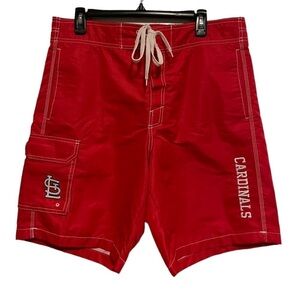 Genuine Merchandise GIII Sports St. Louis Cardinals Red Swim Shorts Size Large